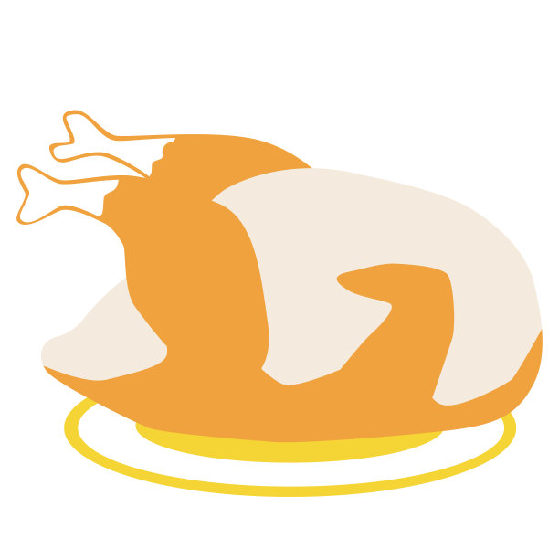 鸡平面插图上的白色图片下载