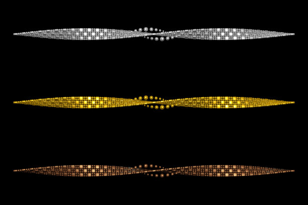 独特的三维页面分隔和装饰设计元素系列图片下载