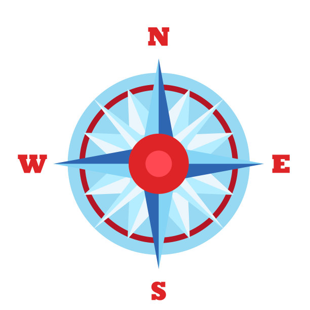 风玫瑰平插图上的白色图片下载