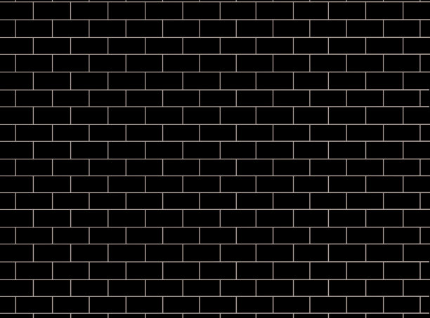 砖墙的模式。黑色和灰色的表面背景。砌块和水泥建筑。抽象的砖砌结构。图案设计说明图片下载