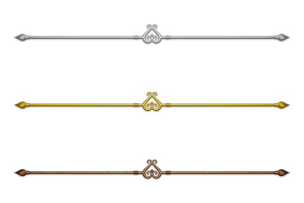 独特的三维文字分割器和装饰设计元素系列图片下载