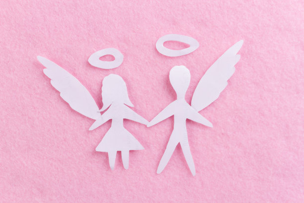 两个卡通天使图片下载