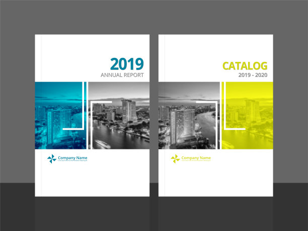 封面设计模板公司业务年报小册子海报公司简介目录杂志传单小册子单张。封面设计元素A4样本图像与梯度网格。图片下载