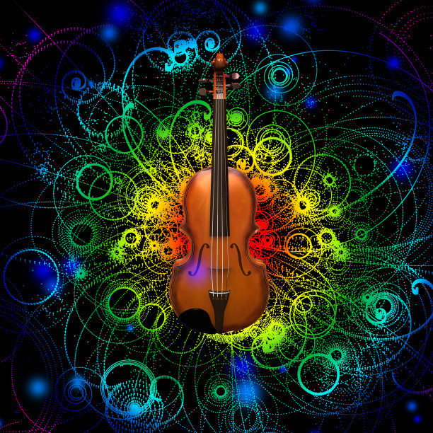 小提琴设计图片下载