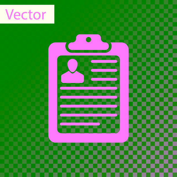 白色剪贴板与简历和男人剪影图标孤立在透明的背景。简历的应用程序。个人简历，职位申请表，照片概念。矢量图图片下载