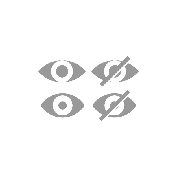眼睛、隐藏显示简约矢量图标集图片下载
