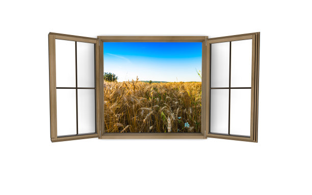 窗外的麦田图片下载