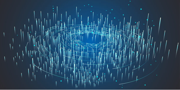 摘要漩涡，圆形漩涡线。星星在夜空中划过。图片下载