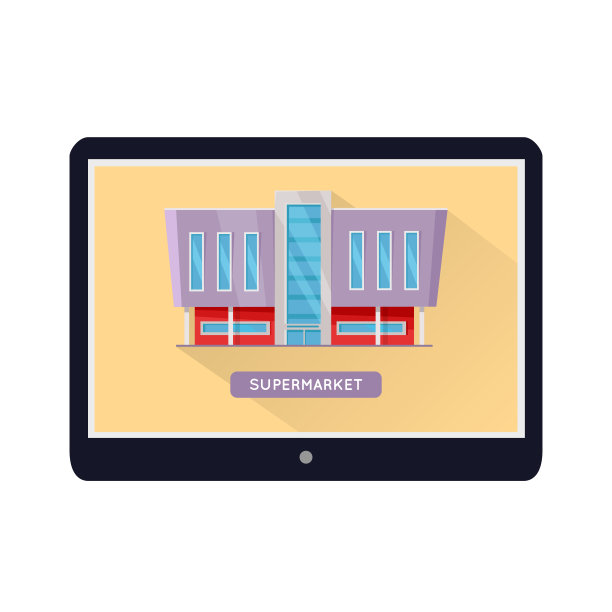 商业建筑网页设计模板图片下载