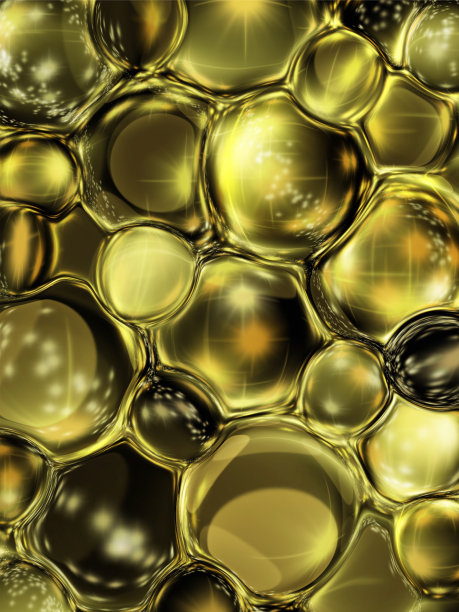 抽象的黄色和黑色气泡背景图片下载