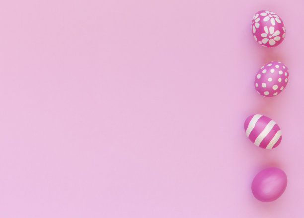 粉红色的复活节彩蛋图片下载