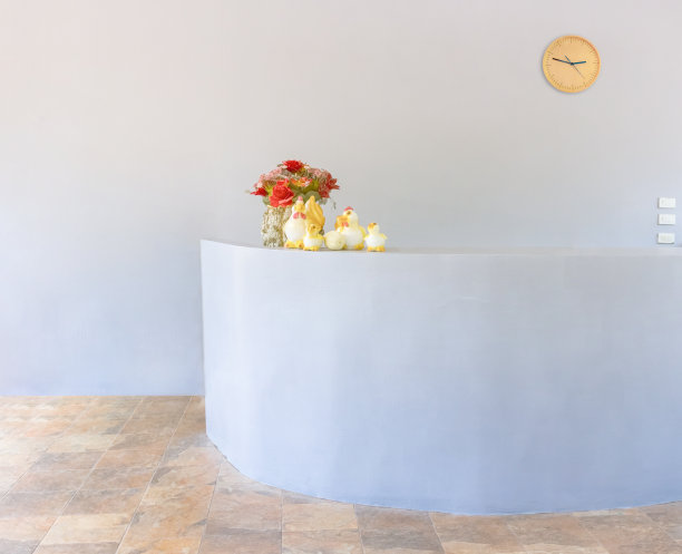 柜台接待。图片下载