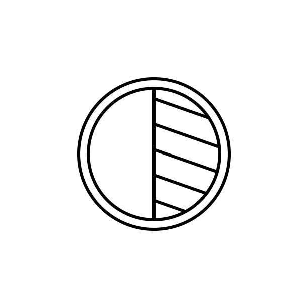 色彩对比轮廓图标：用于网页、logo、移动应用、UI、UX图片下载