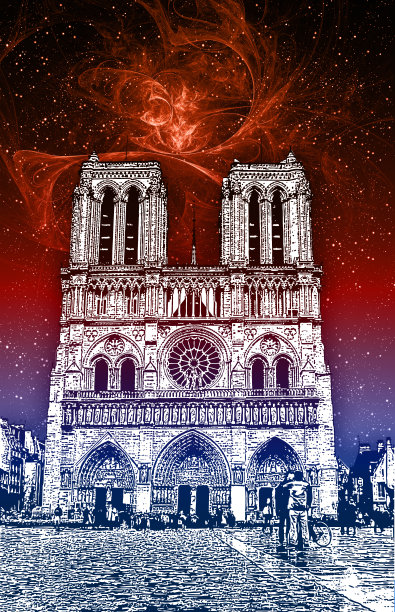 巴黎圣母院，法国。图片下载