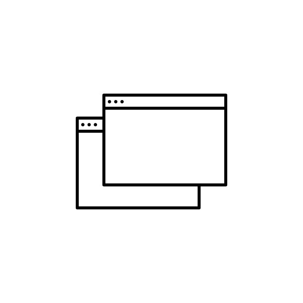 APP窗口轮廓图标（可用于网页、LOGO、移动APP、UI、UX）图片下载