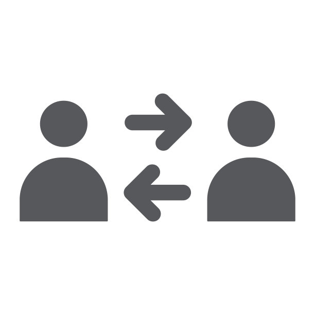 人交换符号、连接和人、人交流符号、矢量图形、白色背景上的立体图案。图片下载