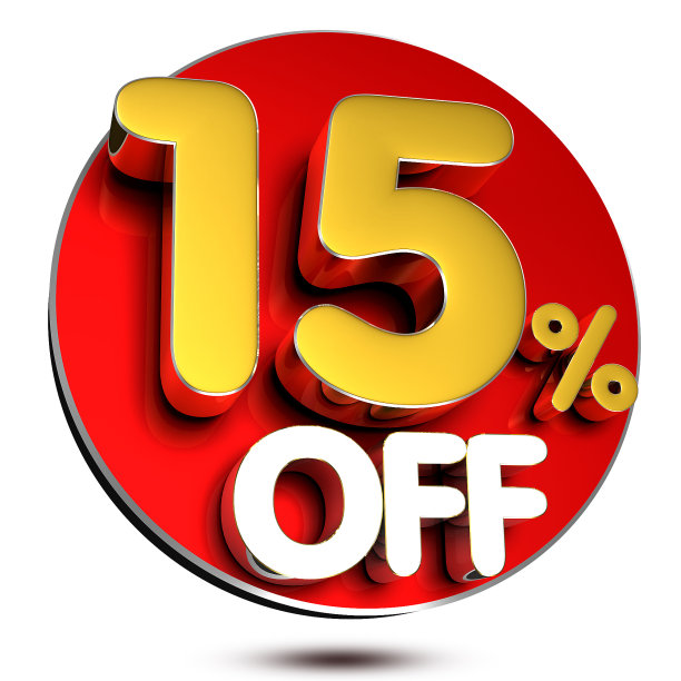 15 %的3D。(剪切路径)。图片下载