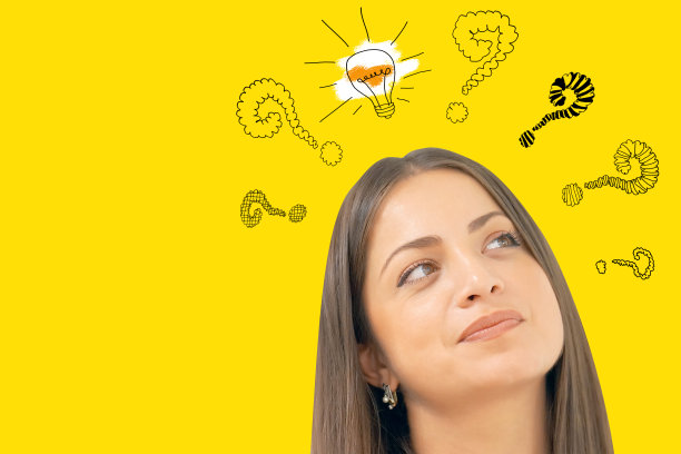 灯泡和问号图片下载