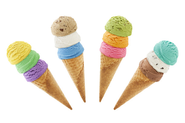 彩色甜筒图片下载