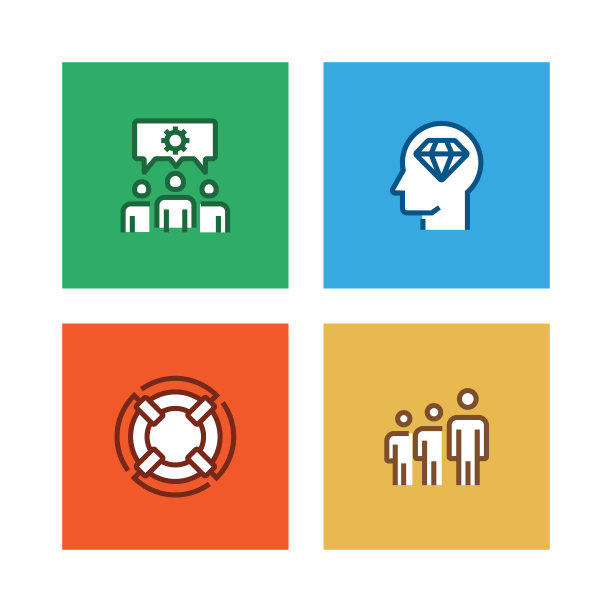 协作线图标集图片下载