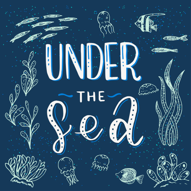 海底的铭文和涂鸦图片下载