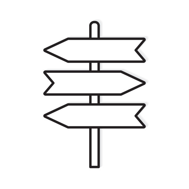 空白路标柱图标图片下载