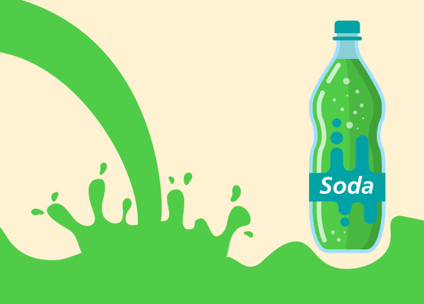 水飞溅，柠檬水，苏打水。瓶杯柠檬水。图片下载