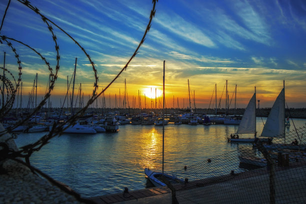 阿什杜德的傍晚游艇俱乐部图片下载