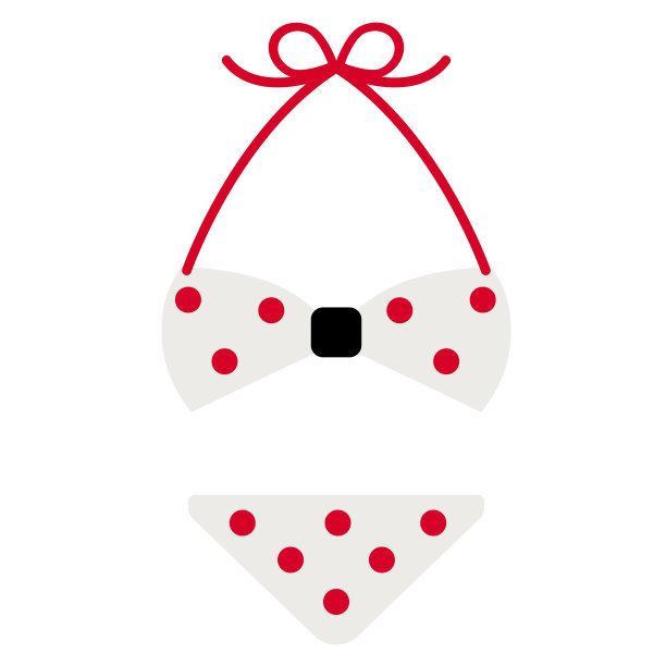 泳衣平面插图上的白色图片下载