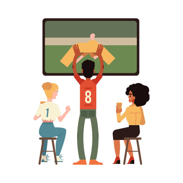 矢量扁男人和女人在酒吧喝啤酒图片下载