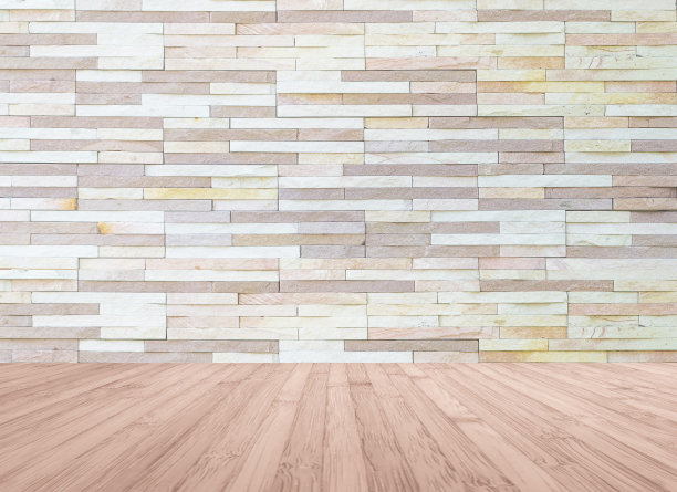 混合颜色的土砖、瓷砖、纹理墙和红棕色背景的木地板作为室内装饰图片下载