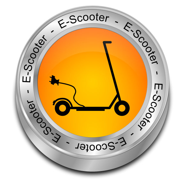 E-scooter button-3D插图图片下载