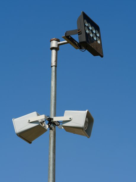 喇叭杆和灯图片下载