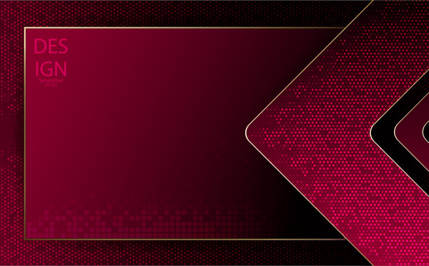 抽象的几何暗粉色组成与纹理箭头和框架图片下载