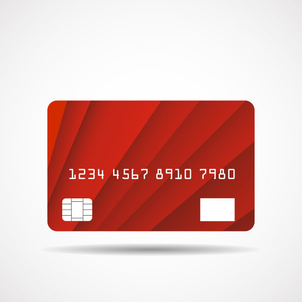 信用卡图标与重叠红线隔离在白色背景图片下载