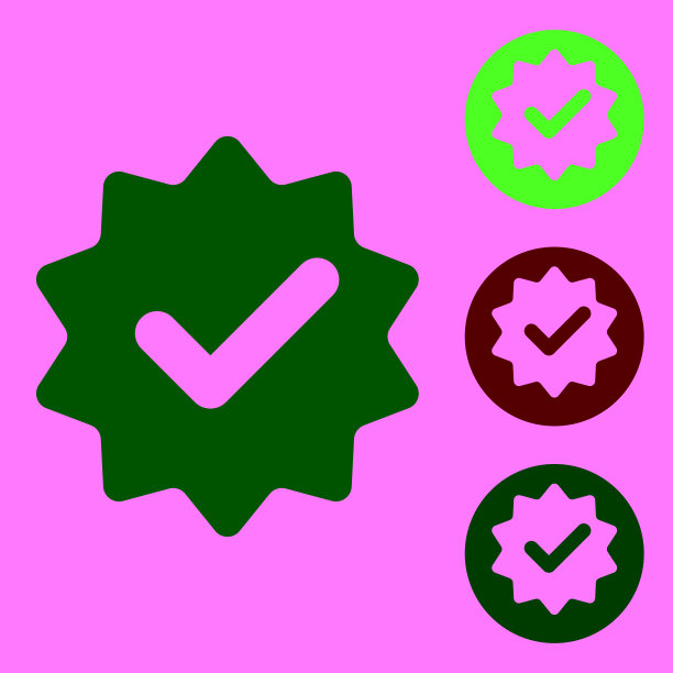 蓝色认可或认证奖章，带丝带和复选标记图标孤立在白色背景。矢量图图片下载