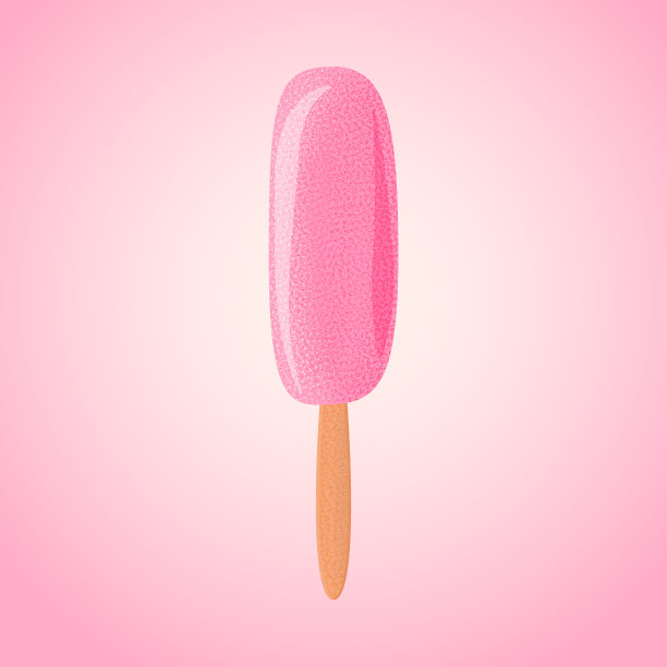 矢量图的冰淇淋。五彩缤纷的夏季食物。奶油甜的冰淇淋图片下载