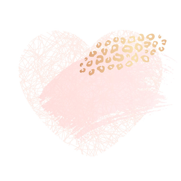 金心粉空白艺术框架。卡片设计笔刷笔画线条点黄金高级宣传册传单邀请模板。图片下载