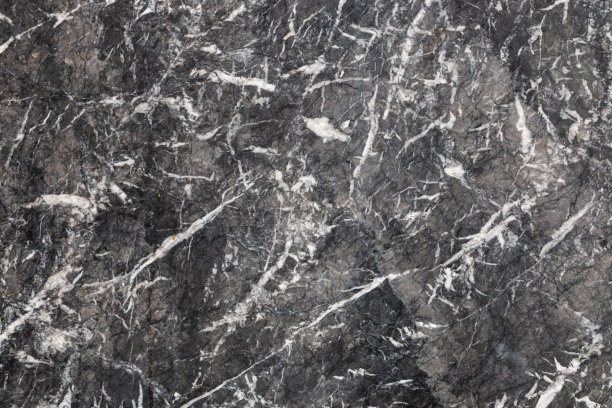 黑色大理石纹理。特写照片的图案花岗岩墙图片下载