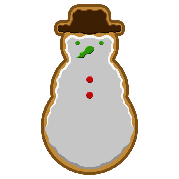 圣诞雪人姜饼饼干图片下载