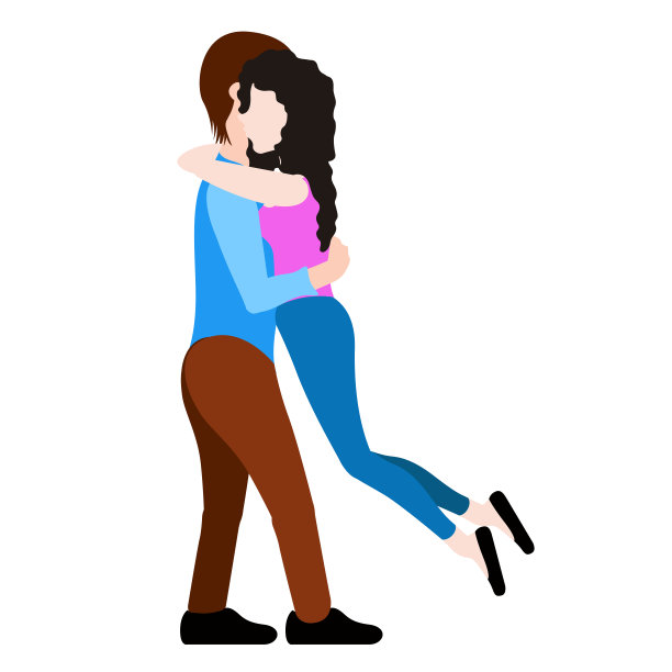 情侣拥抱。情人节图片下载