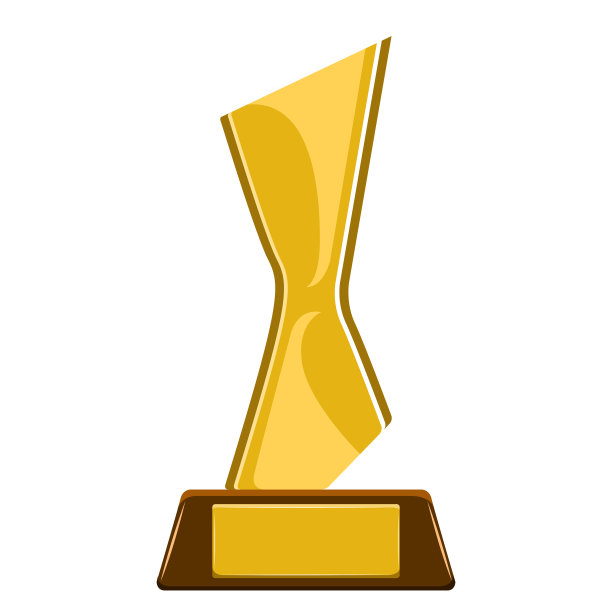 孤立的金色的奖杯图片下载
