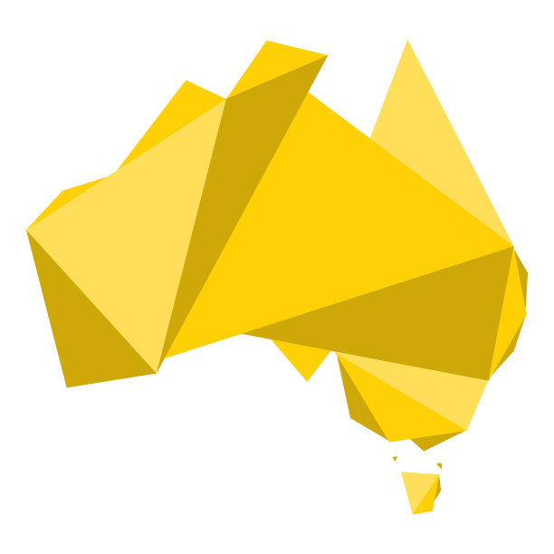 澳大利亚几何地图图片下载