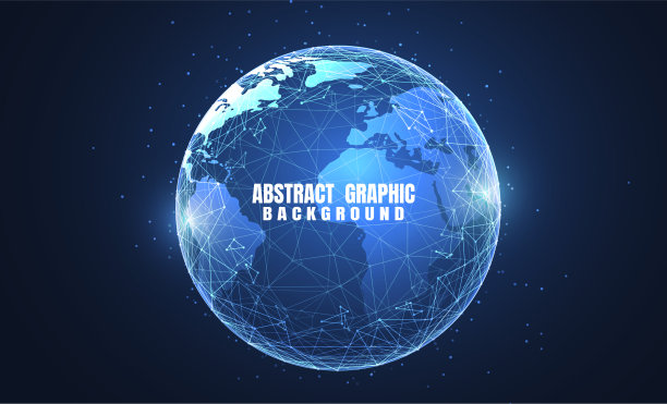 全球网络连接。世界地图的点和线组成概念的全球业务。矢量图图片下载