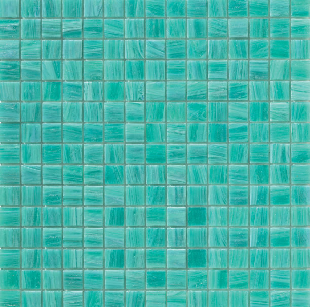 明亮的彩虹蓝色马赛克瓷砖纹理背景。图片下载