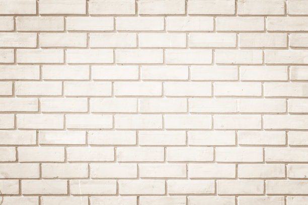 乳白色砖墙纹理背景。图片下载