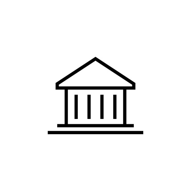 银行、建筑图标。建筑图标元素。细线图标用于网站设计和开发，应用程序开发。溢价图标图片下载