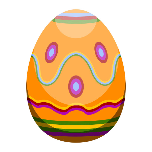 孤立彩色复活节蛋图片下载