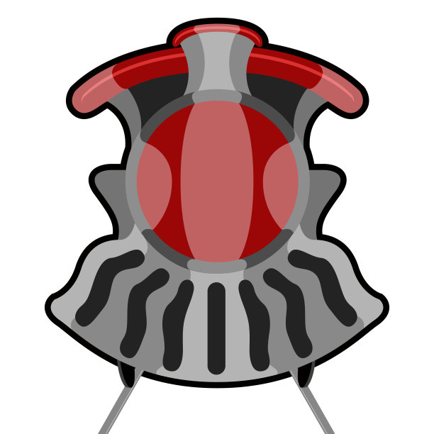 漫画火车的正面图片下载