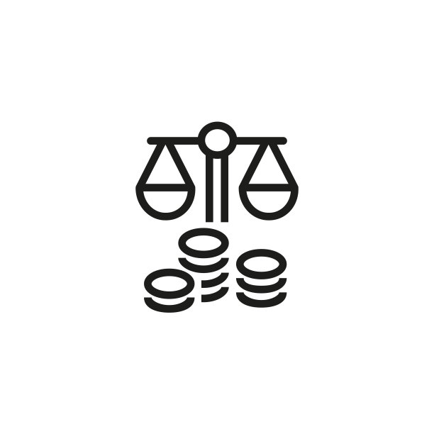 收入与支出线性图标图片下载